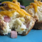 Muffins de queso y jamón
